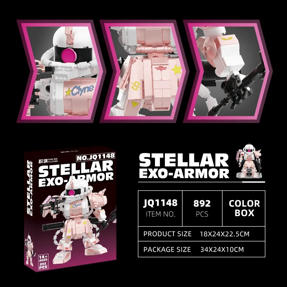 892PCS Pink Zaku Mecha Buildin - Model Kit Gundam Wing review and price